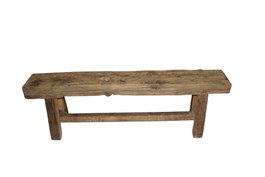 DKD Home Decor Banco de Madera Reciclada Marrón 152,5x28x45 cm