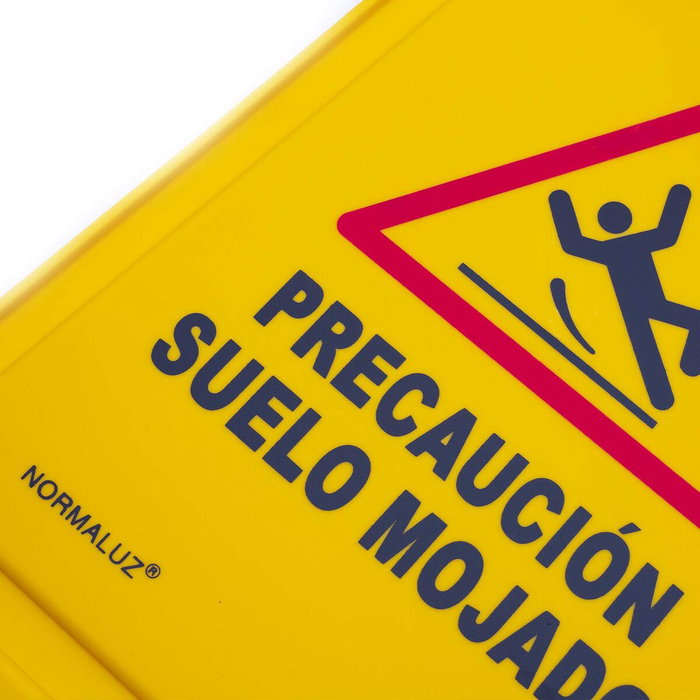 Normaluz Panel de precaución suelo mojado amarillo 30 x 21 x 62 cm