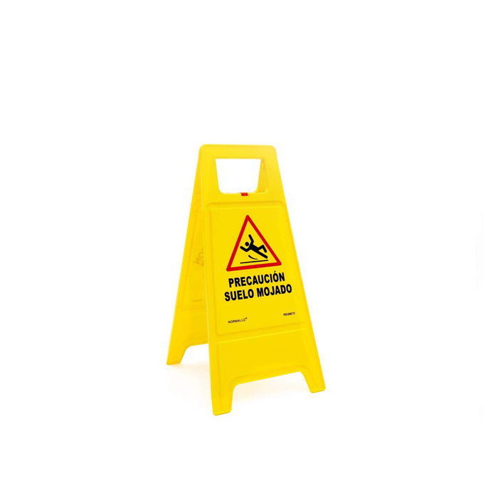 Normaluz Panel de precaución suelo mojado amarillo 30 x 21 x 62 cm