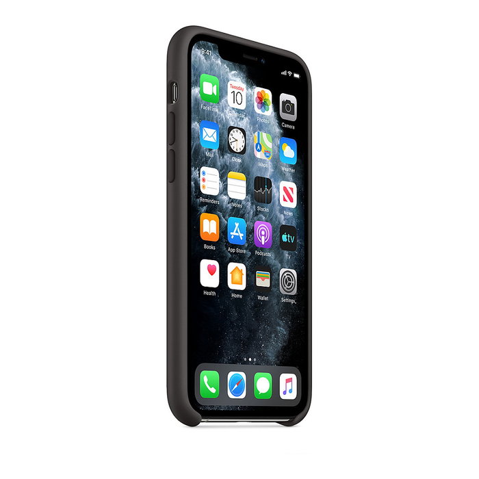 Apple MWYN2ZM/A - Funda de Silicona para iPhone 11 Pro - 5.8 Pulgadas (14.7 cm) - Resistente a Golpes y Rayones - Color Negro