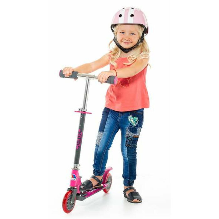 Molto Patinete de 2 ruedas plegable rosa