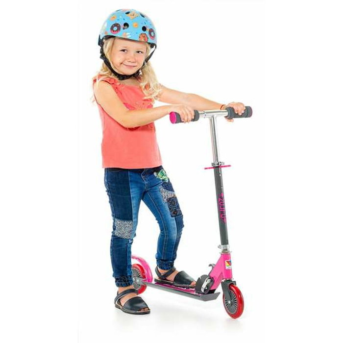 Molto Patinete de 2 ruedas plegable rosa