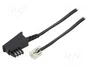 GOOBAY Cable telefónico RJ11 a TAE F 3m negro