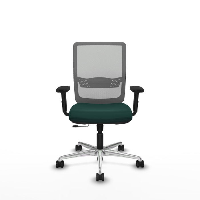 PIQUERAS Y CRESPO Silla de oficina Haches con mecanismo Sincro/Traslack, Verde botella y Gris PIQUERAS Y CRESPO Silla de oficina Haches con mecanismo Sincro/Traslack, Verde botella y Gris
