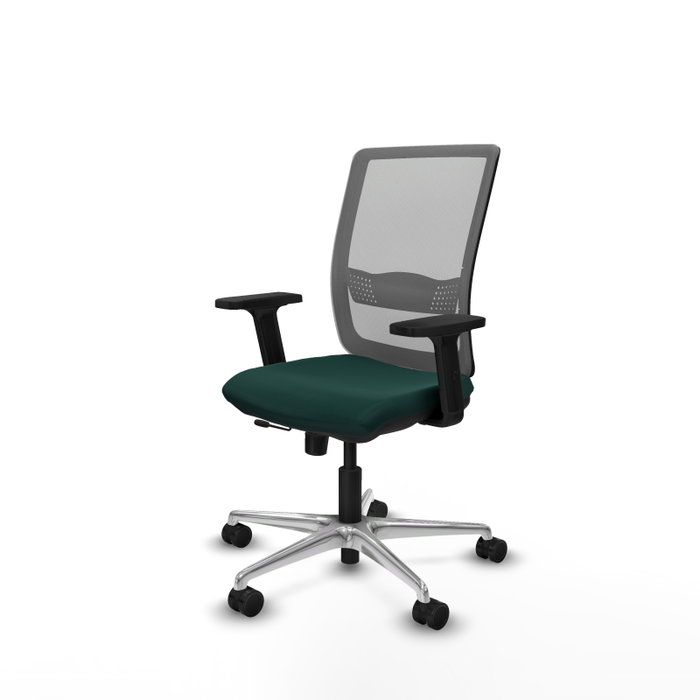 PIQUERAS Y CRESPO Silla de oficina Haches con mecanismo Sincro/Traslack, Verde botella y Gris PIQUERAS Y CRESPO Silla de oficina Haches con mecanismo Sincro/Traslack, Verde botella y Gris