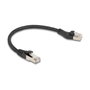 DeLOCK Cable de red RJ45 Cat.8.1 S/FTP 0,25 m Negro