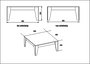 Hanah Home Mesa de Centro 85x85x35 cm Nogal y Negro