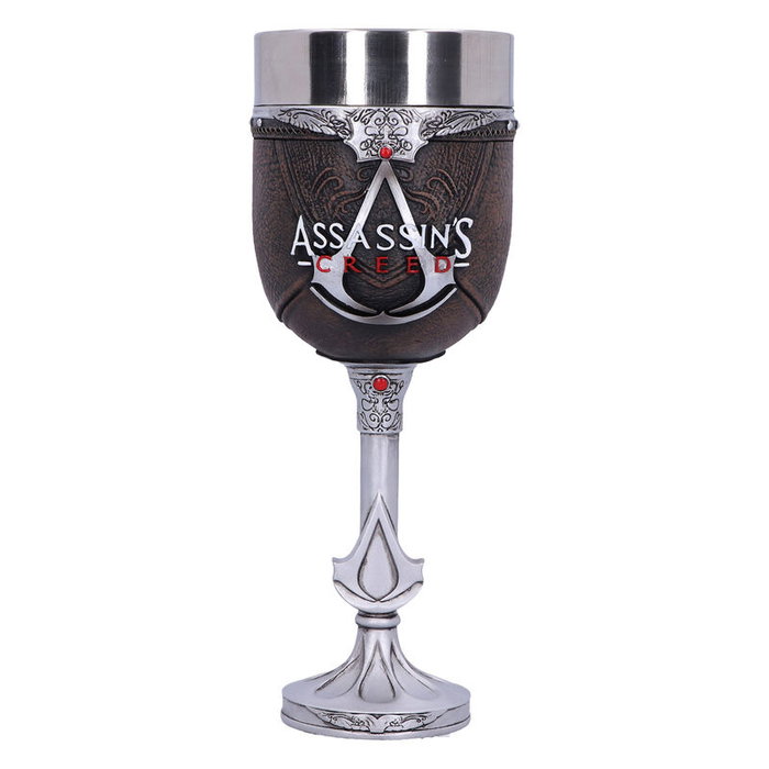 Nemesis Now Copa Decorativa Assassin's Creed Brotherhood 20,5 cm para Coleccionistas, Diseño Medieval con Emblema Nemesis Now Copa Decorativa Assassin's Creed Brotherhood 20,5 cm para Coleccionistas, Diseño Medieval con Emblema