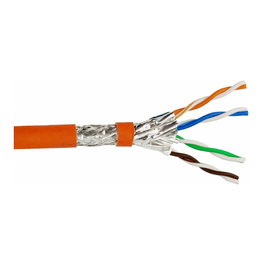 Helos Cable de red Cat.7 S/FTP 1000MHz AWG 23 LSZH 500m Naranja