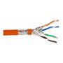 Helos Cable de red Cat.7 S/FTP 1000MHz AWG 23 LSZH 500m Naranja