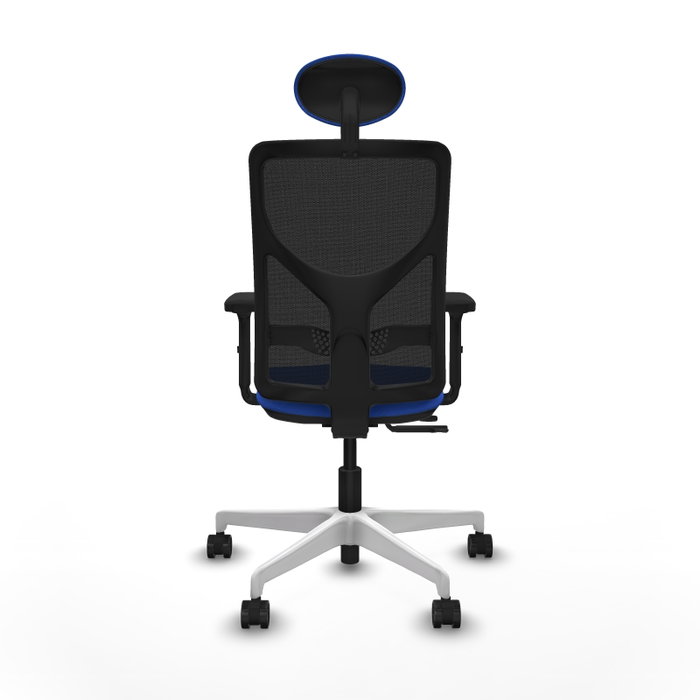 PIQUERAS Y CRESPO Silla de oficina Motilla con mecanismo Sincro/Traslack, Azul y Negro