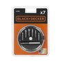 Black+Decker Juego de 7 Puntas para Atornillar con Adaptador Magnético