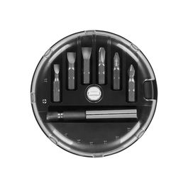 Black+Decker Juego 7 Puntas para Atornillar con Adaptador Magnético - Puntas Phillips PH 1/2/3 mm y Planas SL 4/6/7.2 mm (3 de 25 mm)