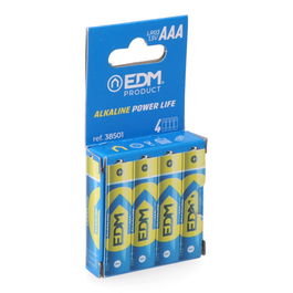 Edm Pila Alcalina Power Life AAA LR03 1.5V Blister 4 Unidades