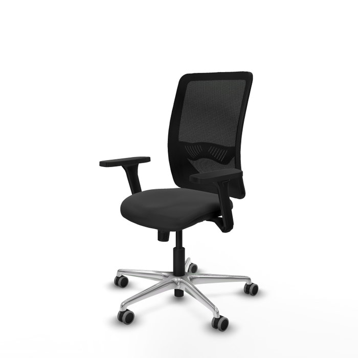 PIQUERAS Y CRESPO Silla de oficina Zulema Gris oscuro y Negro
