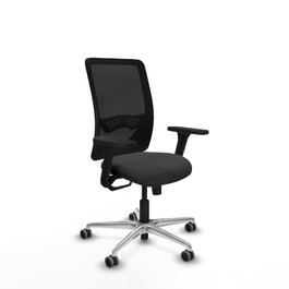PIQUERAS Y CRESPO Silla de oficina Zulema Gris oscuro y Negro