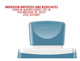 X'stamper Sello Personalizable Q-26, Rojo, Medidas 16x83 mm, Preentintado y Rellenable