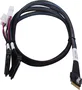 Microchip 2305500-R Cable SAS SlimSAS SFF-8654 a 2x U.2 SFF-8639 0.8 m Negro, Multicolor