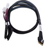 Microchip technology 2305500-r cable serial attached scsi (sas) 0,8 m negro, multicolor