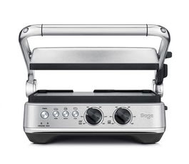 Sage Grill Eléctrico SGR700BSS4EEU1 BBQ & Press, Placas de Cerámica Reversibles, Control de Temperatura Electrónico, Bandeja Recogegrasa