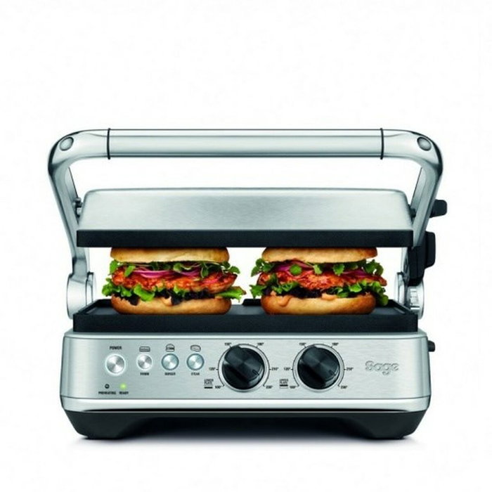 Sage SGR700BSS4EEU1 BBQ & Press™ Grill Eléctrico de Contacto y Parrilla