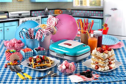 Ariete 1973/01 Gofrera Party Time Azul Diseño Retro Ariete 1973/01 Gofrera Party Time Azul Diseño Retro