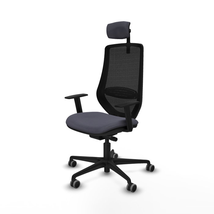 PIQUERAS Y CRESPO Silla de oficina Mardos con mecanismo Sincro/Traslack, Gris oscuro y Negro PIQUERAS Y CRESPO Silla de oficina Mardos con mecanismo Sincro/Traslack, Gris oscuro y Negro