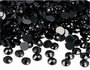 Innspiro Gemas decorativas acrílicas círculo negro opaco 10mm 2000u