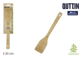 Inde Pala Recta de Bambú para Cocina o Jardín - 30 cm de Longitud, Ancho 6.9 cm, Alto 1.1 cm, Largo 32 cm, Peso 1.84 kg (36 Unidades)