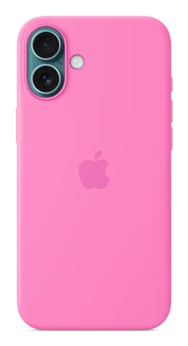 Apple Funda de Silicona con MagSafe para iPhone 16 Plus (MDGR4ZM/A) - Color Rosa Peonía, 55% de Silicona Reciclada, Protección Contra Caídas y Compatible con Carga Inalámbrica