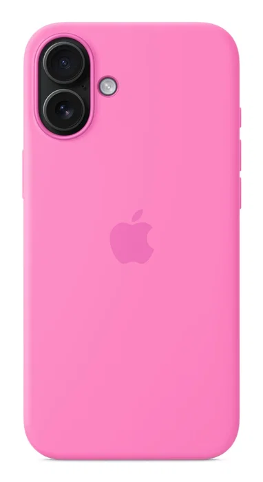 Apple Funda de Silicona con MagSafe para iPhone 16 Plus (MDGR4ZM/A) - Color Rosa Peonía, 55% de Silicona Reciclada, Protección Contra Caídas y Compatible con Carga Inalámbrica