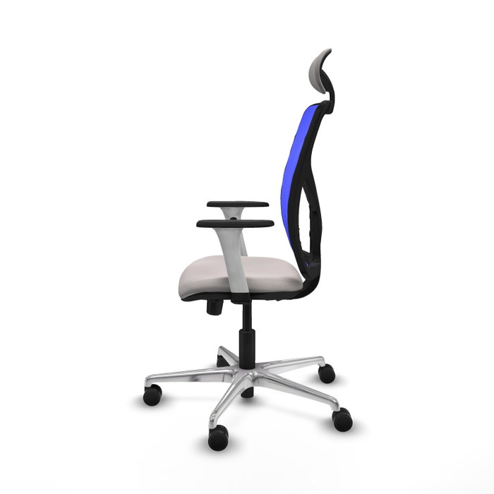 PIQUERAS Y CRESPO Silla de oficina Motilla Blanco y Azul