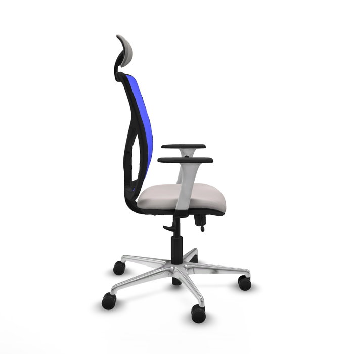 PIQUERAS Y CRESPO Silla de oficina Motilla Blanco y Azul