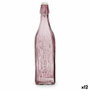 Quid Botella con Tapón Vidrio Viba 1 L Rosa (12 Unidades) inevitable