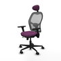 PIQUERAS Y CRESPO Silla de oficina Jorquera con mecanismo Sincro/Traslack Morado y Gris