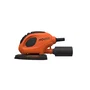 Black+Decker Lijadora de Mouse Detail 55W, ultra compacta 11000 rpm con agarre, abrasivos de velcro, puerto de evacuación de polvo, incluye 6 abrasivos