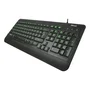 TECLADO ILUMINADO TRUST ELIGHT - TECLAS CON LED BRILLANTE - 3 COLORES ILUMINACIÓN DIFERENTES - 12 TECLAS MULTIMEDIA - CABLE USB
