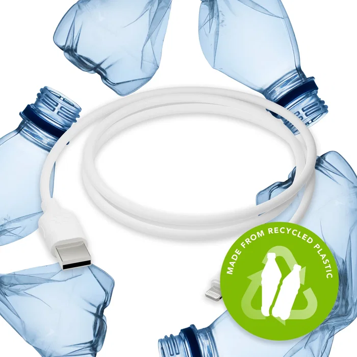 Dbramante1928 CB12ALWH7084 Cable Lightning USB-A a Lightning 1.2 m Blanco - 100% Plástico Reciclado