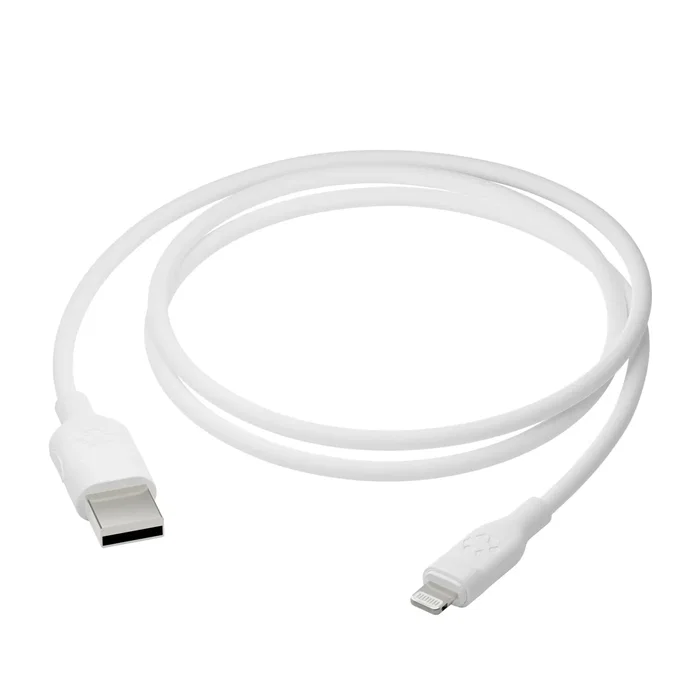 Dbramante1928 CB12ALWH7084 Cable Lightning USB-A a Lightning 1.2 m Blanco - 100% Plástico Reciclado