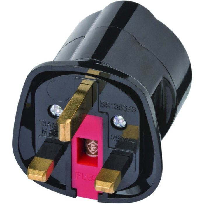 Brennenstuhl Adaptador de Viaje Tipo G (RU) a Tipo F Negro Brennenstuhl Adaptador de Viaje Tipo G (RU) a Tipo F Negro