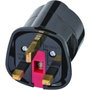 Brennenstuhl Adaptador de Viaje Tipo G (RU) a Tipo F Negro