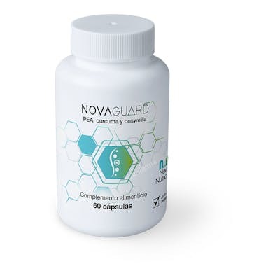 N&N NOVA NUTRICION Nova Guard 60 Caps Palmitoiletanolamida, Ácidos Boswélicos, Cúrcuma, Astaxantina, Vegano, Sin Gluten N&N NOVA NUTRICION Nova Guard 60 Caps Palmitoiletanolamida, Ácidos Boswélicos, Cúrcuma, Astaxantina, Vegano, Sin Gluten