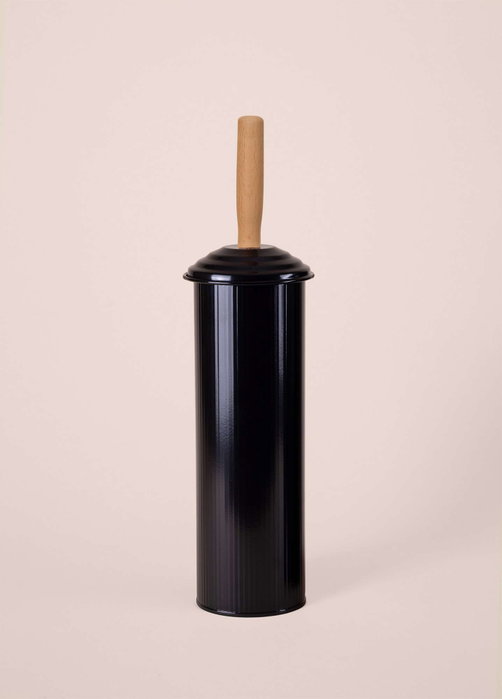 Mijölnir Cepillo de Inodoro STP0008 de Galivanize Negro Elegante y Duradero con Mango Ergonómico