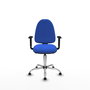PIQUERAS Y CRESPO Silla de oficina Aýna Azul con Mecanismo Asincro