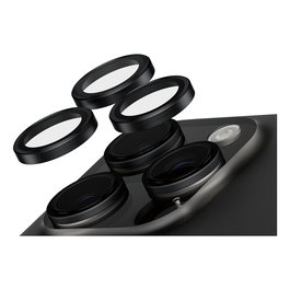 PanzerGlass SAFE Protector de Lente de Cámara Negro para iPhone 16 Pro y iPhone 16 Pro Max, Vidrio Templado