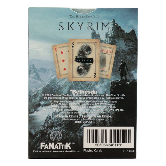 Elder Scrolls Skyrim Baraja de Naipes Caja expositora (12)