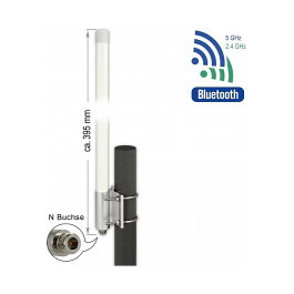 DeLOCK Antena WLAN Dualband 802.11 ac/ax/a/b/g/n Omnidireccional Blanco