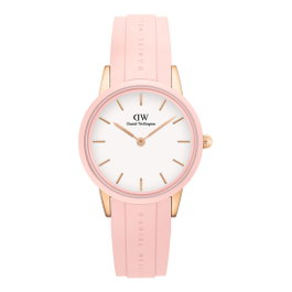 Daniel Wellington DW00100532 con correa de silicona rosa