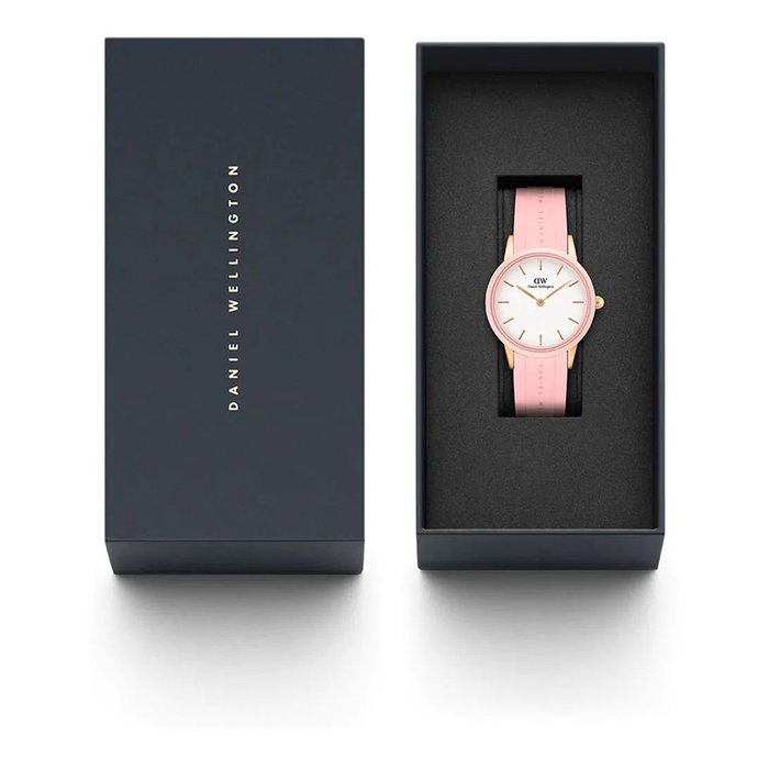 Daniel Wellington DW00100532 con correa de silicona rosa