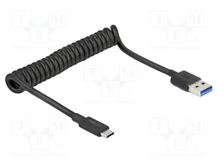 DeLOCK 85349 Cable USB Tipo A a USB C de 1,2 m 10 Gbps Negro